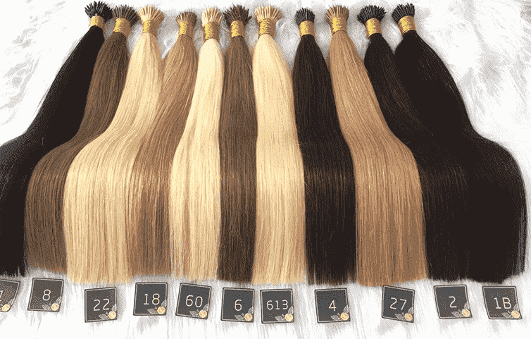 Chestnut Brown100% Remy Human Hair I Tip Extensions 18- 26inch Pre Bonded i-Tip Hair Extensions 1g/s 50-100gram