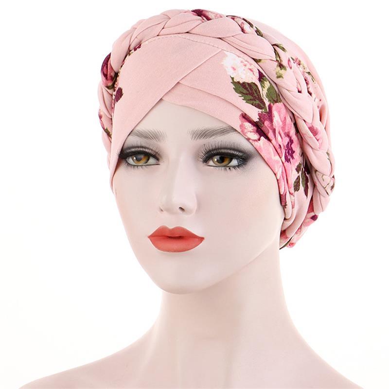 Flowery- Braided Turban - SashBeauty