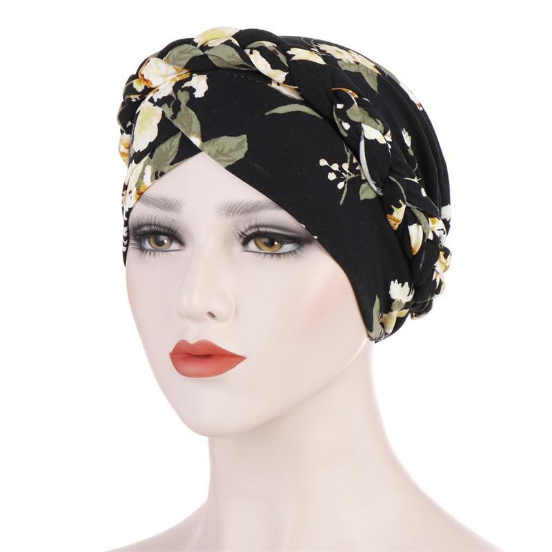 Flowery- Braided Turban - SashBeauty