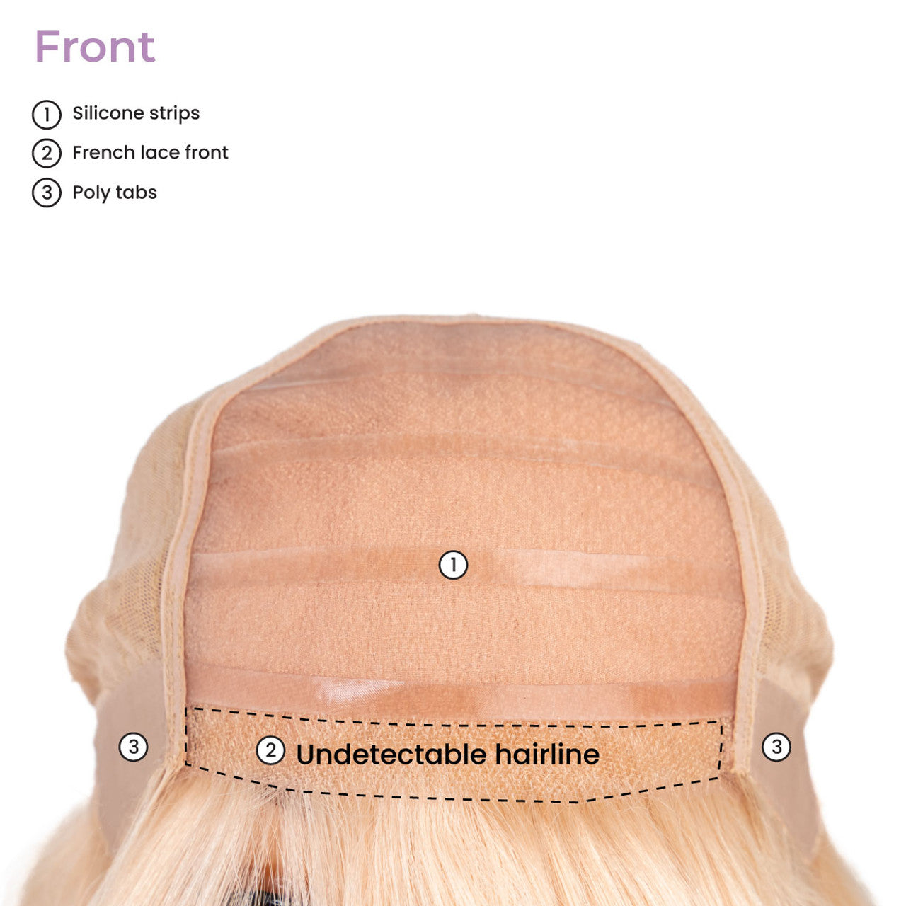 Athena Premium Human Hair Mono Top 100% Hand Made Full Cap Women Wig for Hair Loss