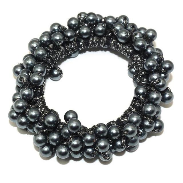 Glamorous Pearl Elastic Scrunchie - SashBeauty