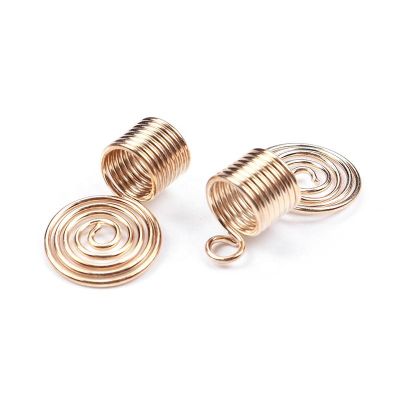 Golden/Bronze Metal Charm for Hair Braid and dreadlocs - SashBeauty