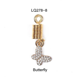 Golden/Bronze Metal Charm for Hair Braid and dreadlocs - SashBeauty