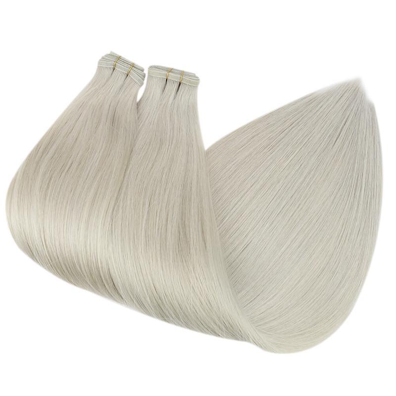 Gray Blonde Extra Thin Flat WEFT - SashBeauty