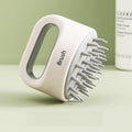 Grey Non Slip Hand Held Scalp Massage Brush - SashBeauty