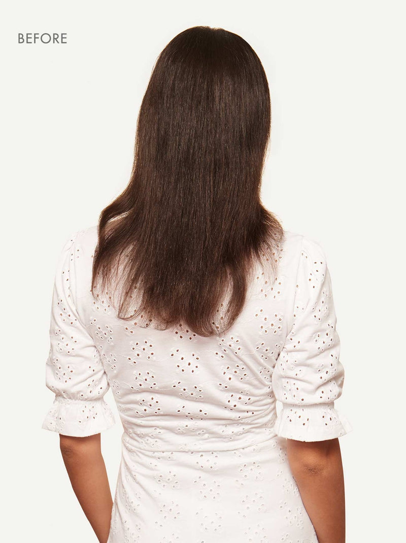 Classic Dark Brown Ombre 100% Clip-In Remy Hair Extensions
