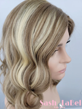 Natural Blonde Balayage 100% Premium Mongolian Silk Base front mono-topper Canada