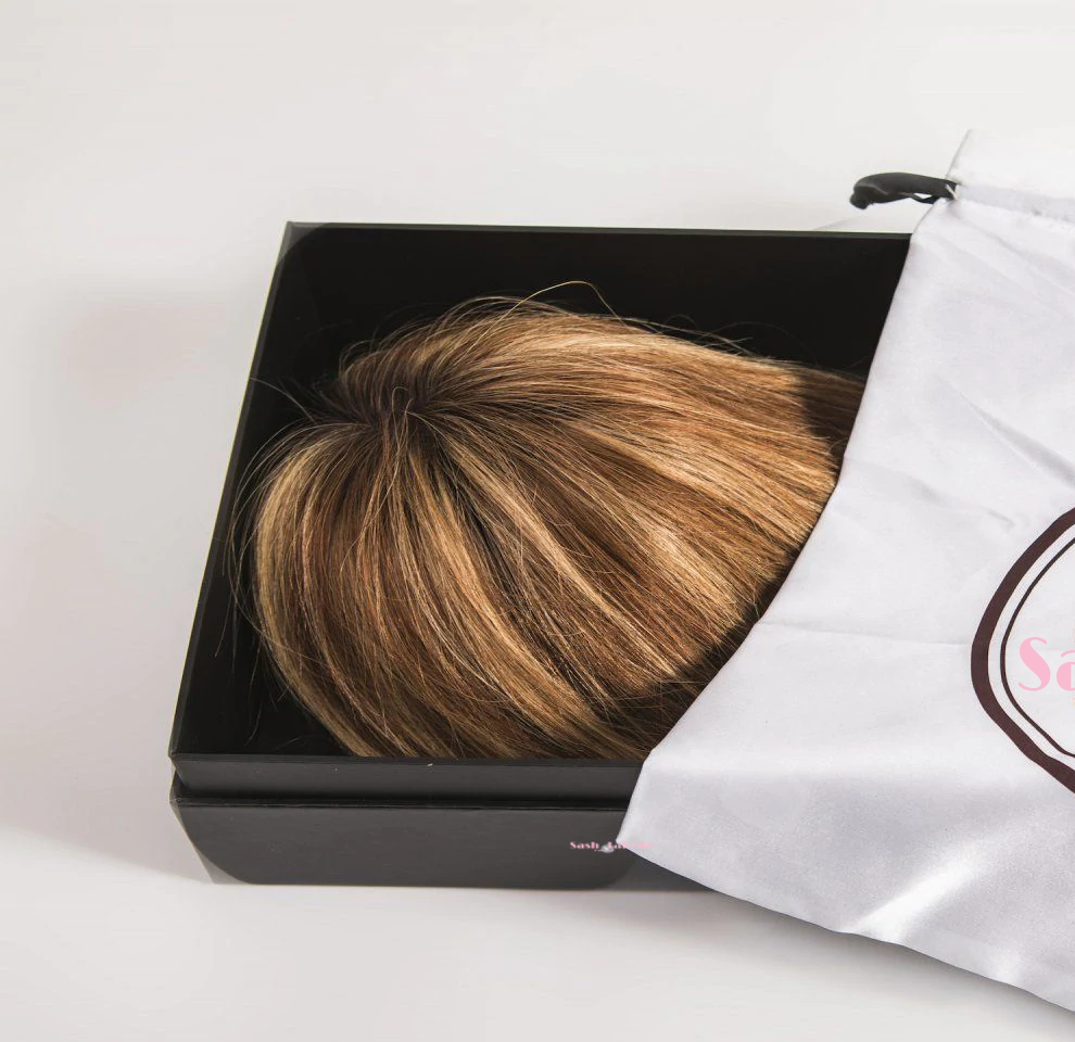 100% Remy Human Hair Chestnut Brown Light Volume Hair Topper Canada