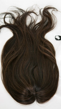 100% Remy Human Hair Dark Brown Full Volume Hair Topper Canada