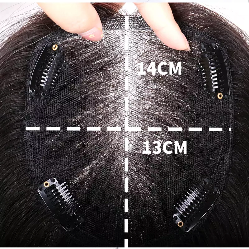 100% Remy Human Hair Dark Brown Hair Topper Canada