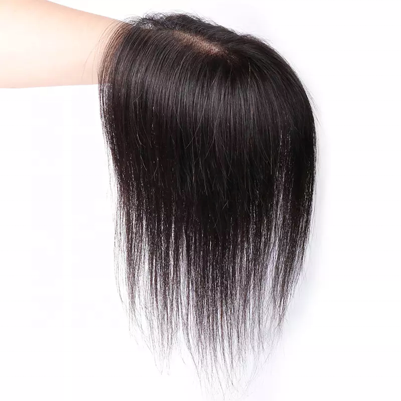 100% Remy Human Hair Dark Brown Hair Topper Canada