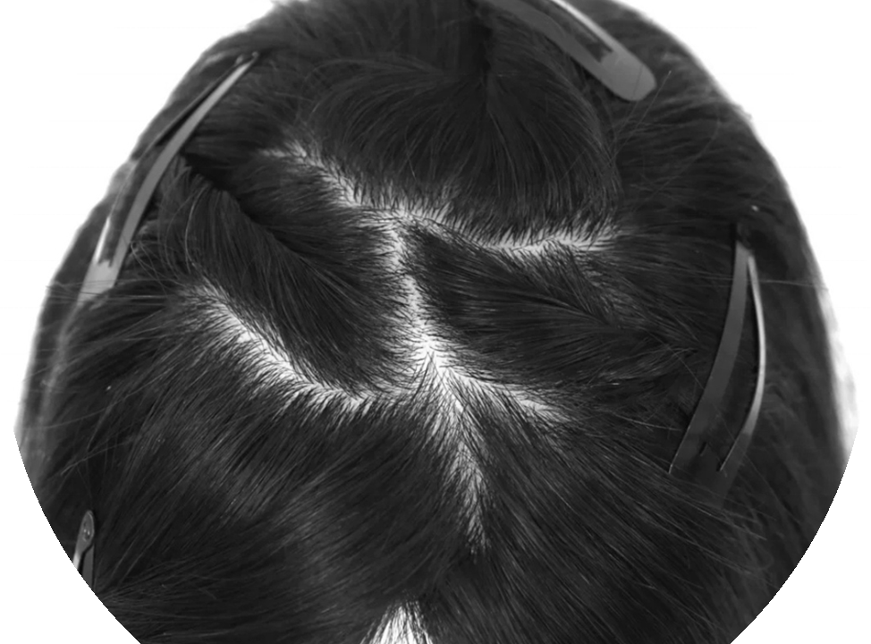100% Remy Human Hair Off Black Hair Topper Canada