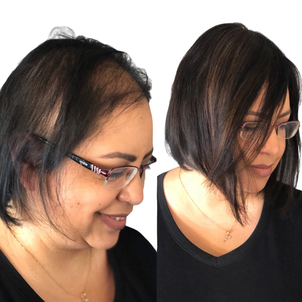 100% Remy Human Hair Off Black Hair Topper Canada