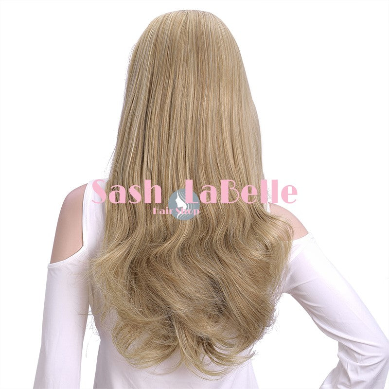 Dirty Blonde Half Wig