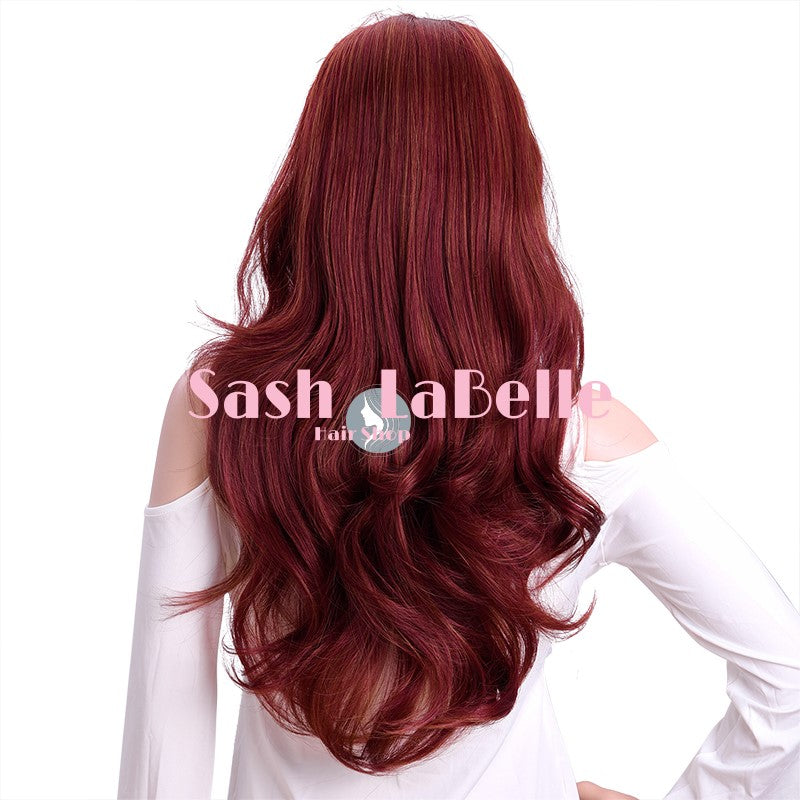 Red Wine Half Wig