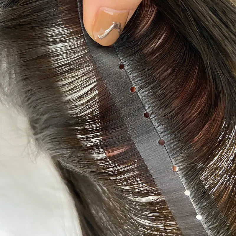NO SEWING, NO GLUE, Hole Weft 100% Human Hair Extensions 100-160g/Pack