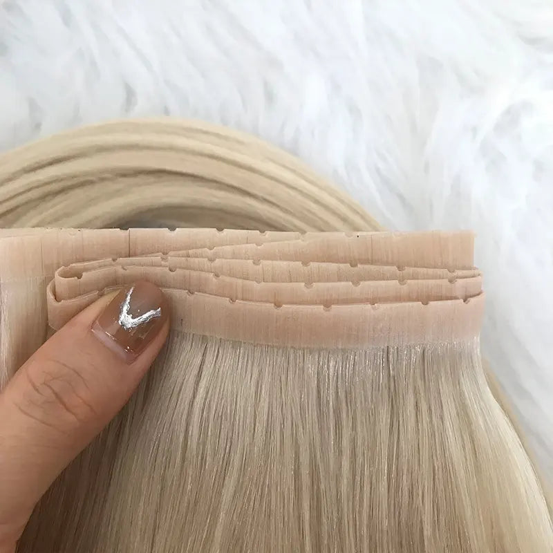 NO SEWING, NO GLUE, Hole Weft 100% Human Hair Extensions 100-160g/Pack
