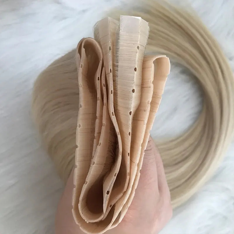 NO SEWING, NO GLUE, Hole Weft 100% Human Hair Extensions 100-160g/Pack