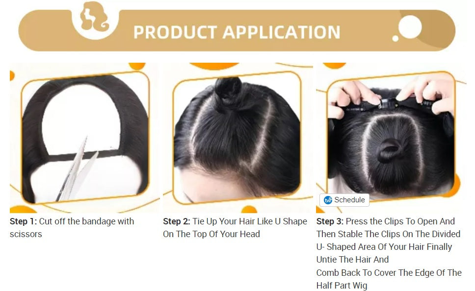 100% Remy Real Human Hair - Invisible U-CLIP Hair Extensions - Dark Brown