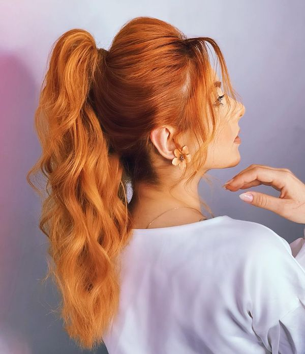 BUY 2 - Natural Red Ponytail + ONE-PIECE HALO hair (60g)