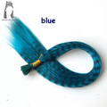18" Blue Feather Hair rooster feather hair extensions Kit