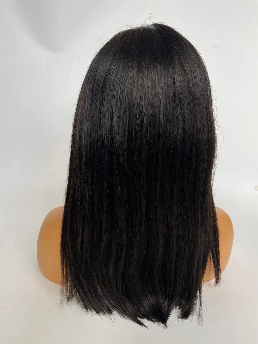 13" by 4" Lace Frontal 100% Remy human hair Wig - Natural Straight Jet Black