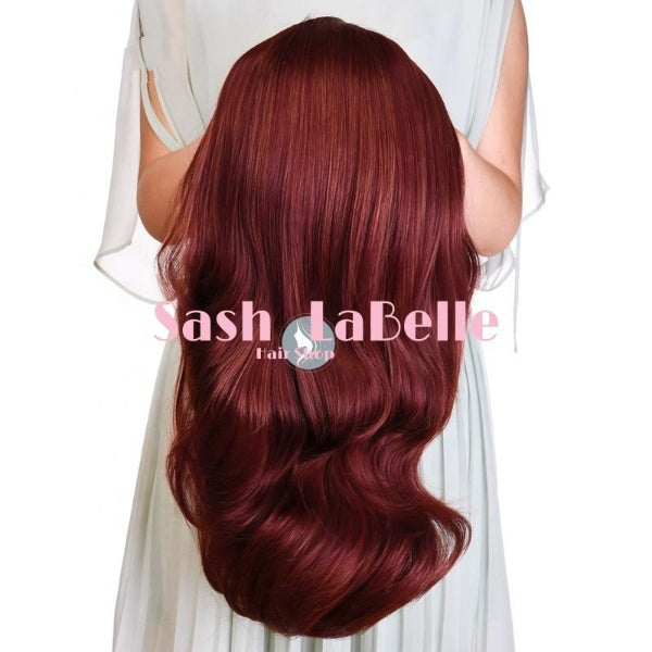 Red Wine Half Wig