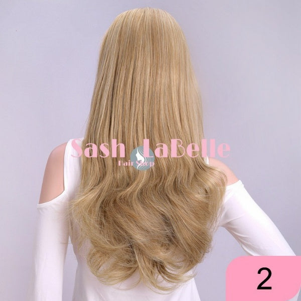 Dirty Blonde Half Wig