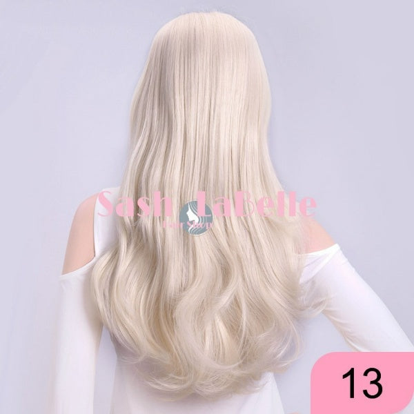 Bleach blonde Half Wig