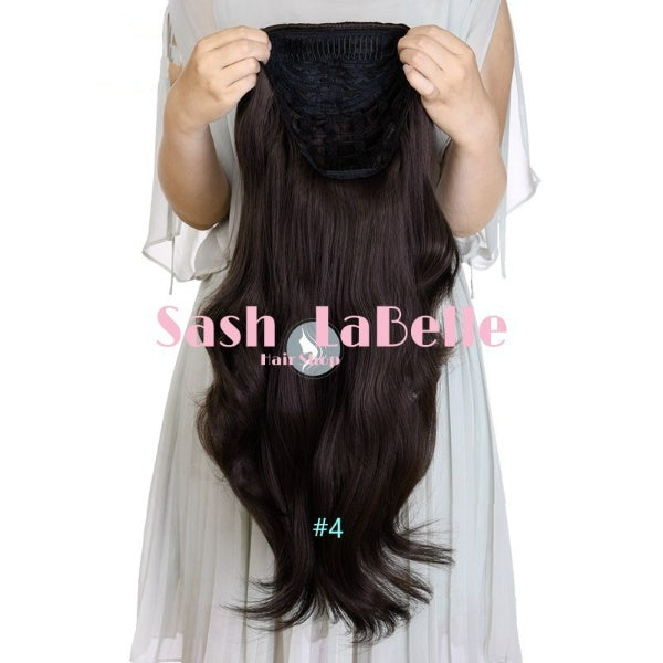 Off Black Half Wig