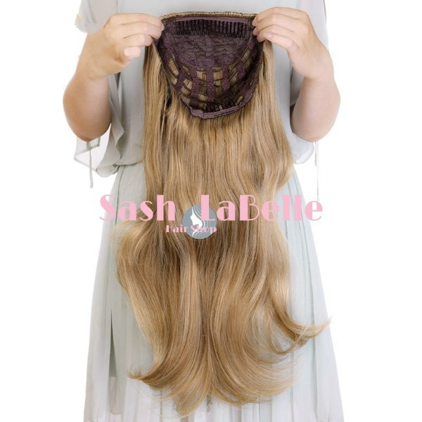 Dirty Blonde Half Wig