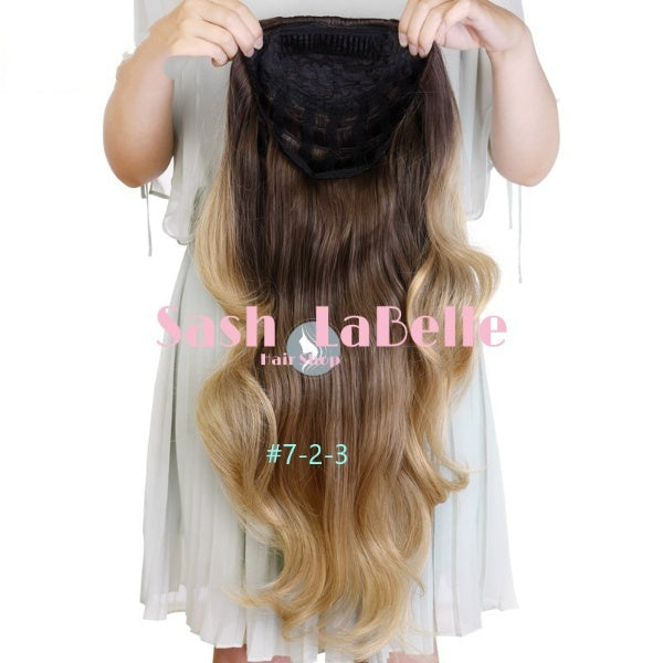 Off Black Half Wig