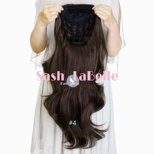 Dark Brown Half Wig