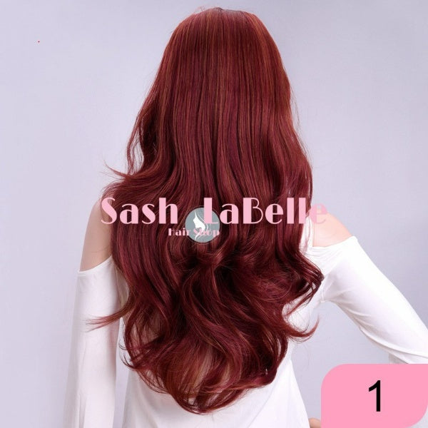 Red Wine Half Wig