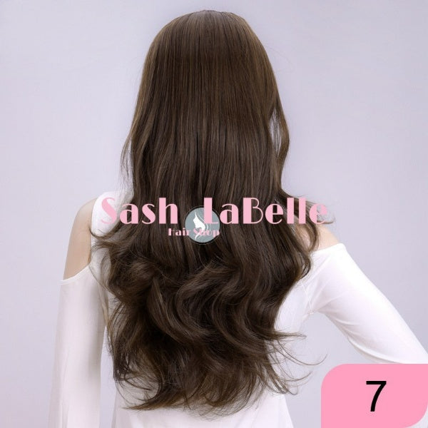 Dark Brown Half Wig