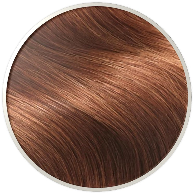 Invisi-tape PU Skin Weft tape -in Extension - Auburn Brown hair extension - 100% Remy Human Hair