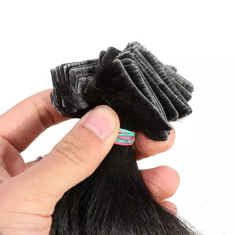Invisible PU tape-in Skin Weft  Hair Extension - Off Black