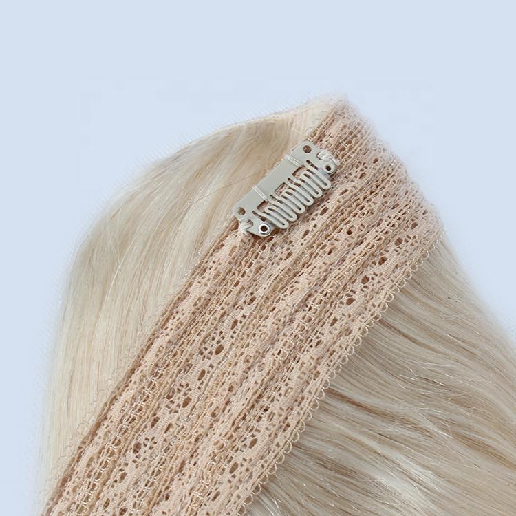invisible wire Halo Hair Extensions - Ash Brown Highlights - SashBeauty