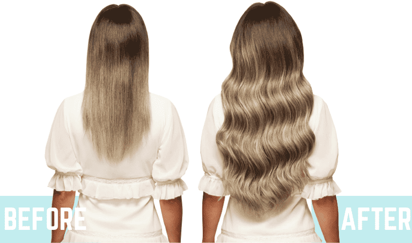 100% Human Hair invisible wire Halo Hair Extensions - Ash Brown Highlights