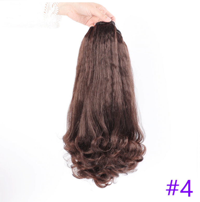 Dirty Blonde Afro Kinky Texture Drawstring Ponytail