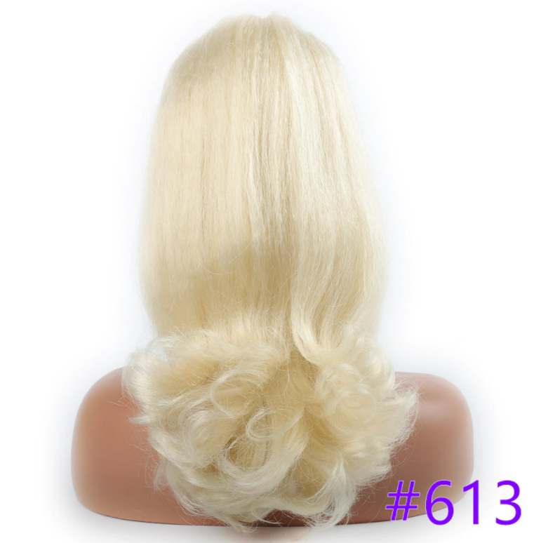 Burgundy Afro Kinky Texture Drawstring Ponytail