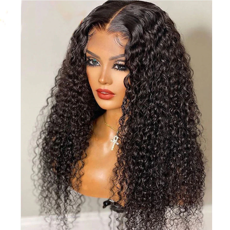 4*4 Lace Front 4A HD Wig Wet N Wavy Deep - Natural color