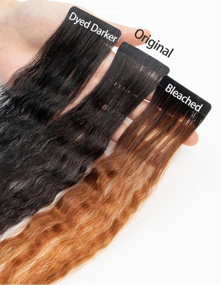 Afro Kinky Straight Off Black Remy Human Hair Tape-In Hair Extensions (55g - 175g)