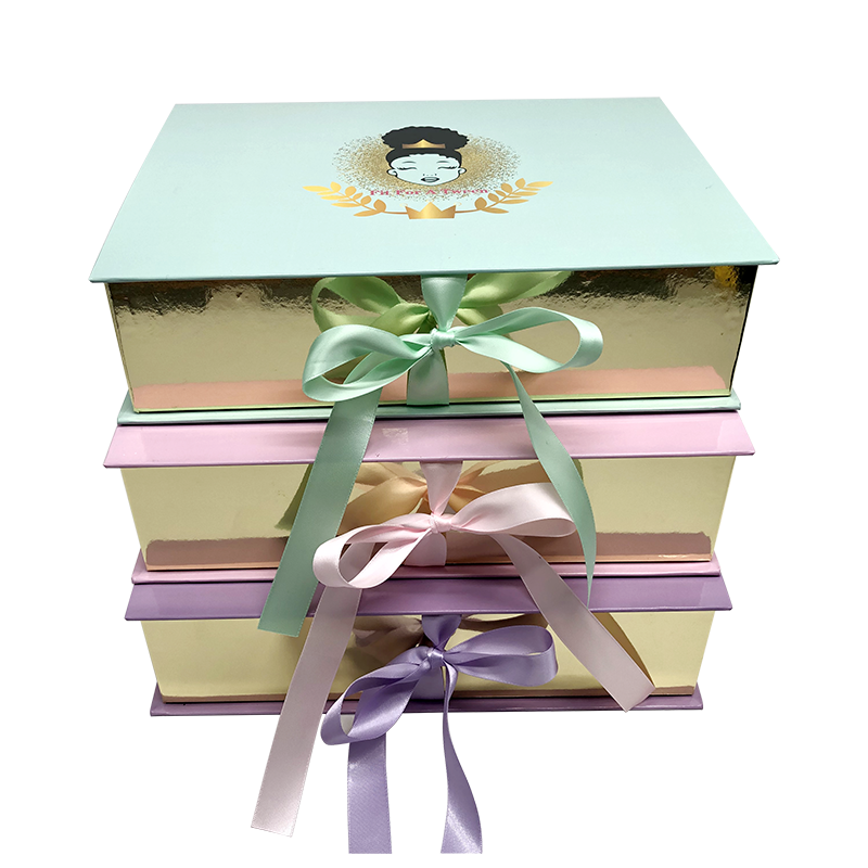 Luxury Satin Silk Aligned hair extension Packaging Box - SashBeauty