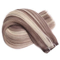 Medium golden blonde piano Extra Thin Flat WEFT - SashBeauty