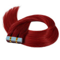 Mini Tape In Human Hair Extensions - red Wine - SashBeauty