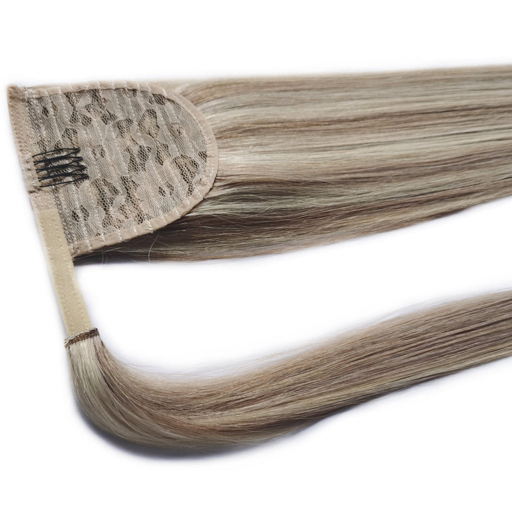 Natural Blonde Balayage Ponytail - 16" (100g) - SashBeauty