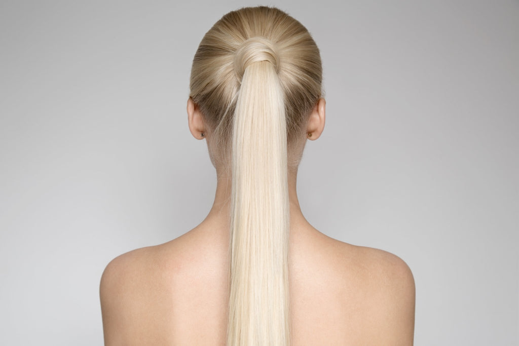 Natural Blonde Balayage Ponytail - 16" (100g) - SashBeauty