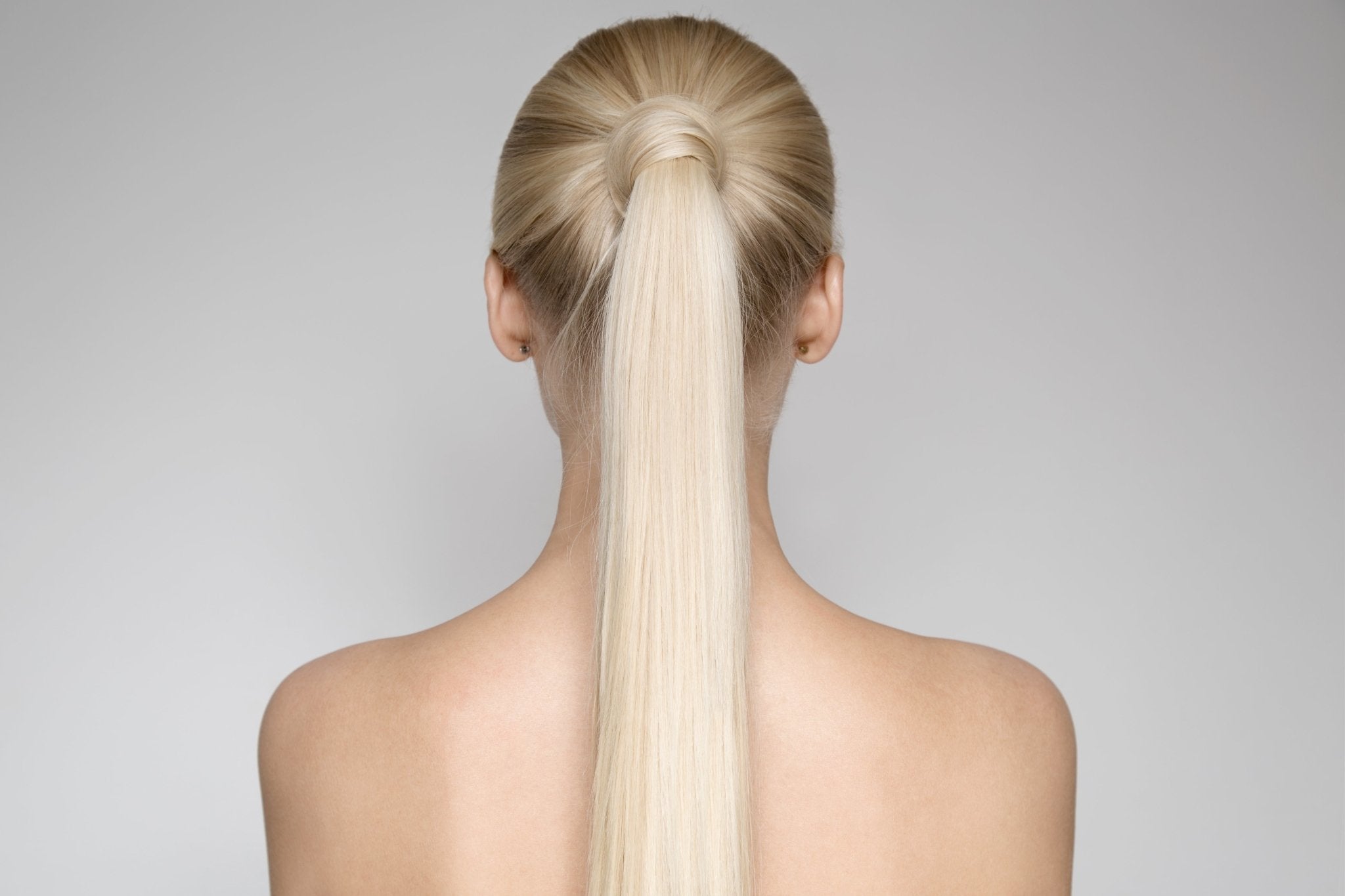Natural Blonde Balayage Ponytail - 16" (100g) - SashBeauty