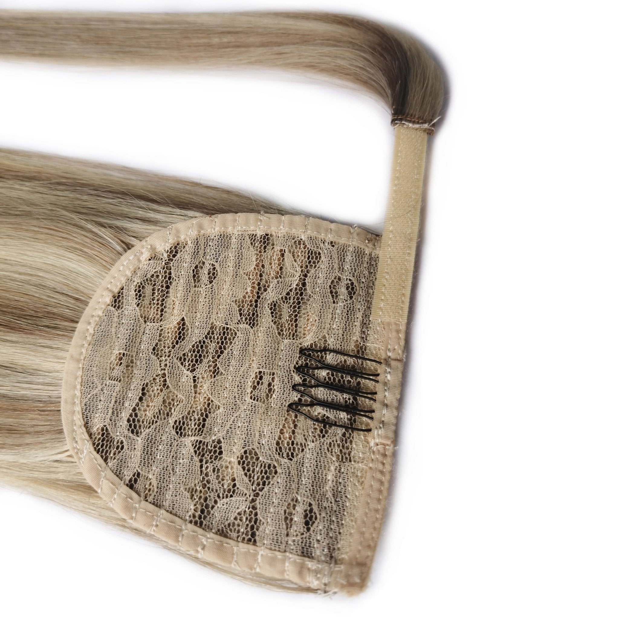 Natural Blonde Balayage Ponytail - 16" (100g) - SashBeauty